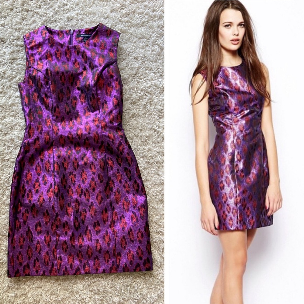 French Connection Leopard Disco Dress